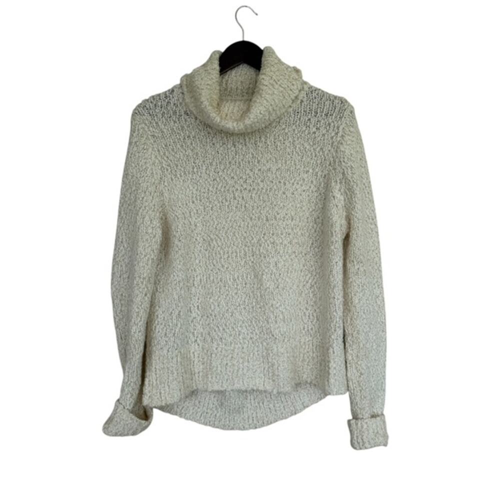 Rip Curl Off White Chunky Knit Cowl Neck Long Sleeve Sweater Size XL Soft